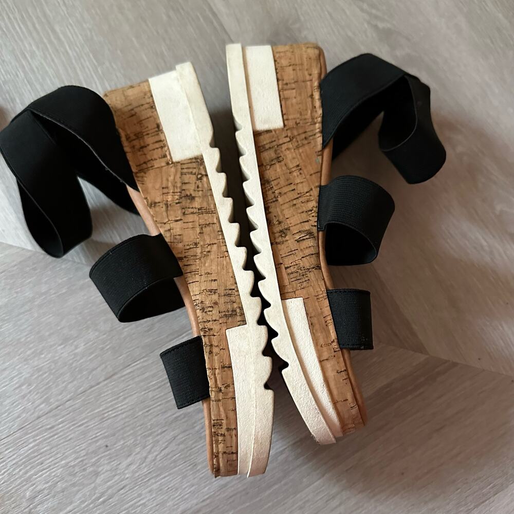 Steve Madden Bandi Platform Sandals Elastic Cork … - image 4